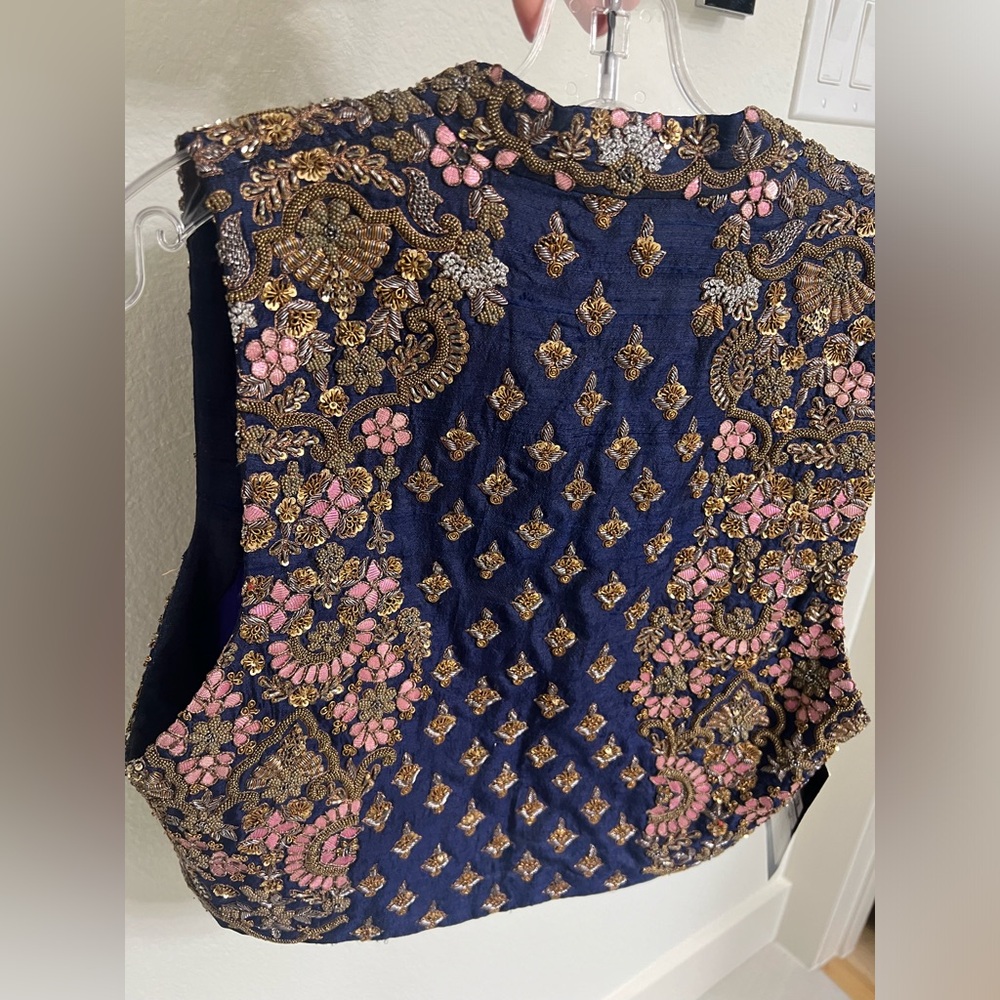 Indian hand embroidered vest